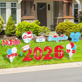 Quera 28-stake yard sign set ensures stable display in windy conditions.