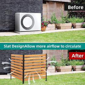 Quewoll garden privacy screen creates a neat, organized outdoor space