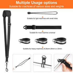 QUFA shoulder-strap adjustable length offers a comfortable fit for most users.