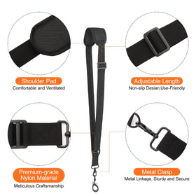 QUFA non-slip shaft clip with rubber sleeve stays firmly attached to the tool.
