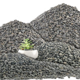 Quibbay 45 LB Natural River Rocks - Grey 0.3-0.6 Inch for Landscaping & Garden Decor