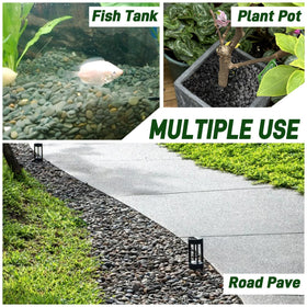 Quibbay aquarium river rocks natural for tanks