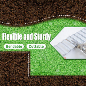 Lawn with Quibbay edging marking a clean curved border