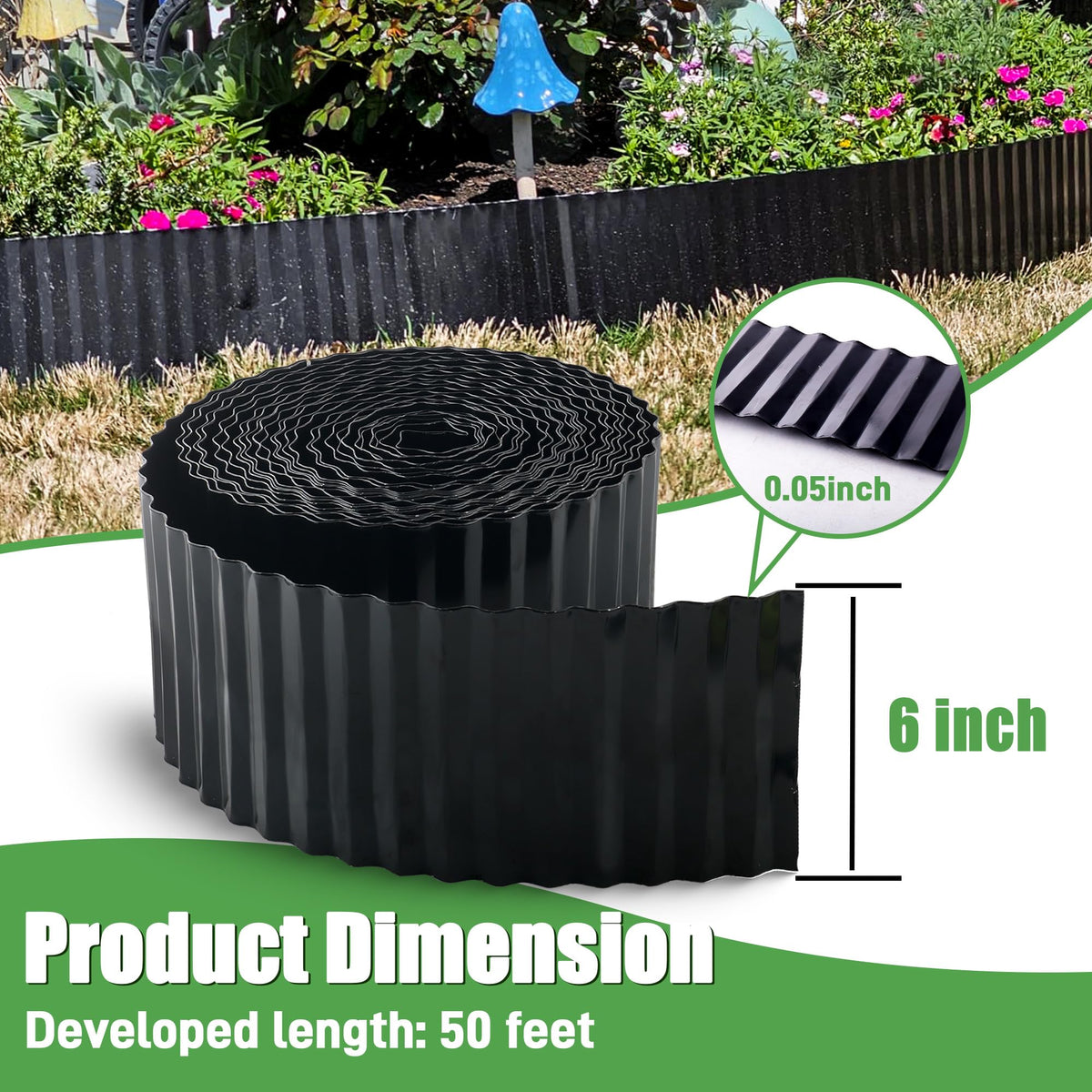 Quibbay corrugated border design adding modern style to garden beds