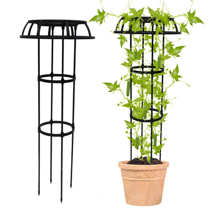 Quibbay Garden Trellis mushroom-top 41-3 inch supports climbing plants outdoors