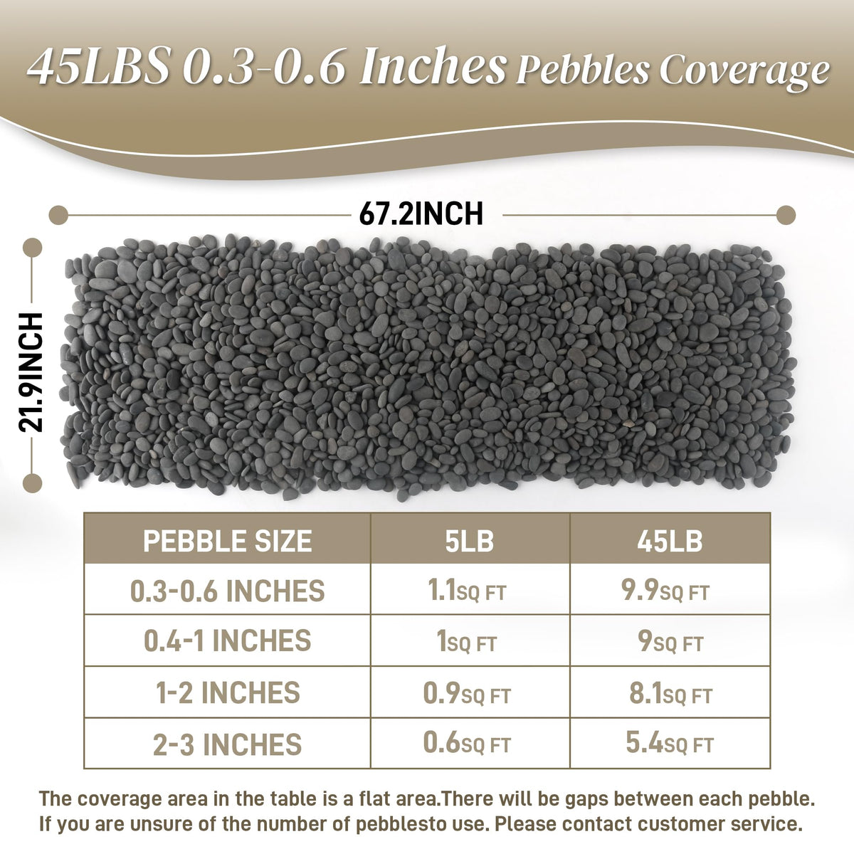 Quibbay grey landscape pebbles for modern gardens