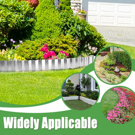 Outdoor path edge by Quibbay edging with modern metal look