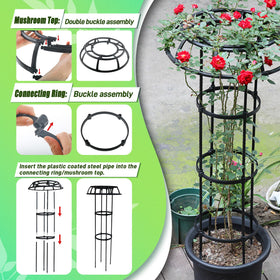 Quibbay Vines and Roses Climbing Support accommodates various plants in gardens