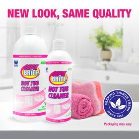 Packaging may vary, but Quick N Brite hot tub cleaner power remains.