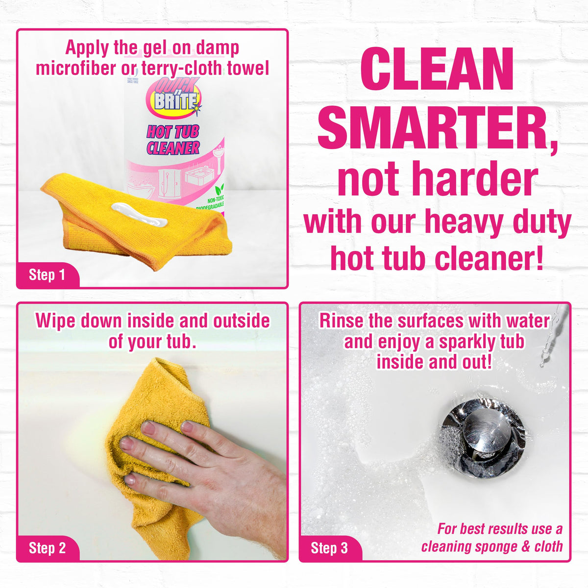 USA-made Quick N Brite cleaner from a family-owned brand.