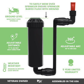Quick-Snap QSK-745 hose connectors simplify directional hookup.