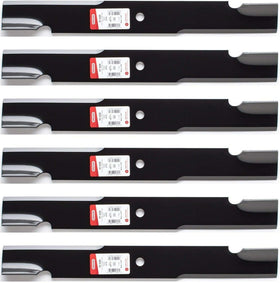 QuickieParts 6PK Oregon 91-626 blades, side view, designed for reliable 61-inch mower cuts