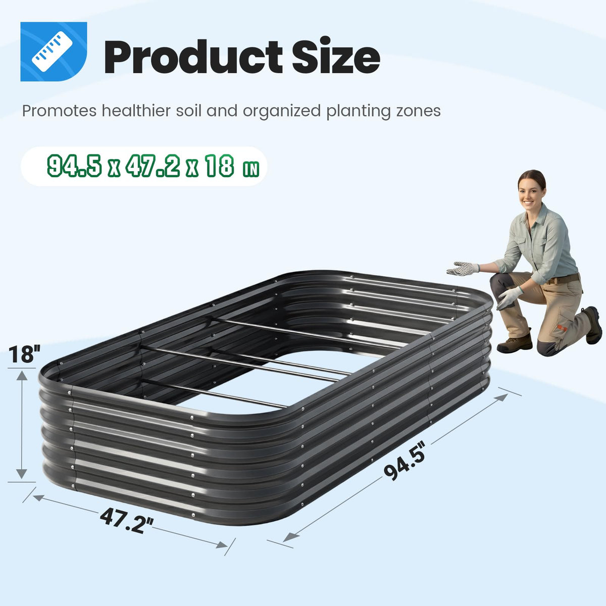 Quictent double-strengthened frame with vertical bar resists bending and increases longevity.