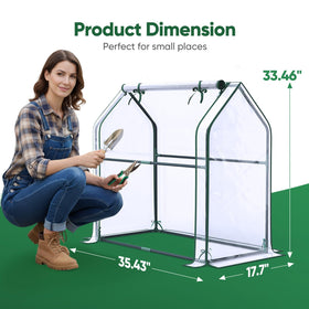 Quictent mini greenhouse durable steel frame for sturdy growth in any weather