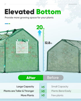 Quictent Mini Greenhouse doors provide easy access for watering