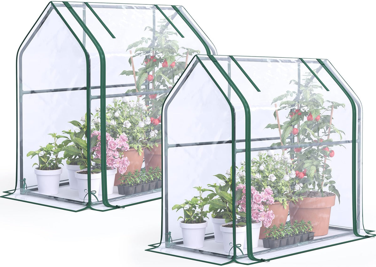 Quictent mini greenhouse indoor-tabletop setup for compact gardening and seed starting