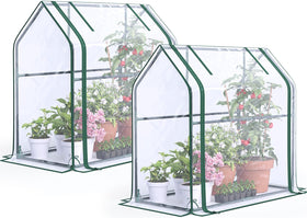 Quictent mini greenhouse indoor-tabletop setup for compact gardening and seed starting