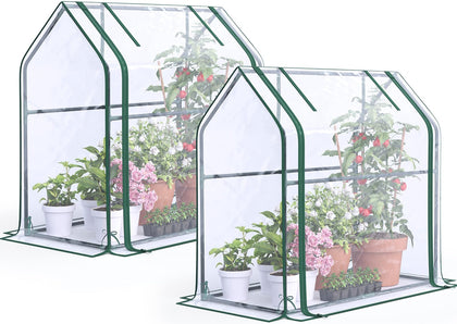 Quictent mini greenhouse indoor-tabletop setup for compact gardening and seed starting