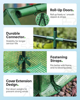 Quictent Mini Greenhouse removable top cover shields from rain