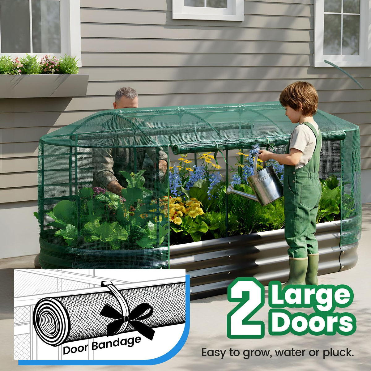 Quictent open-base drainage supports healthy root growth.