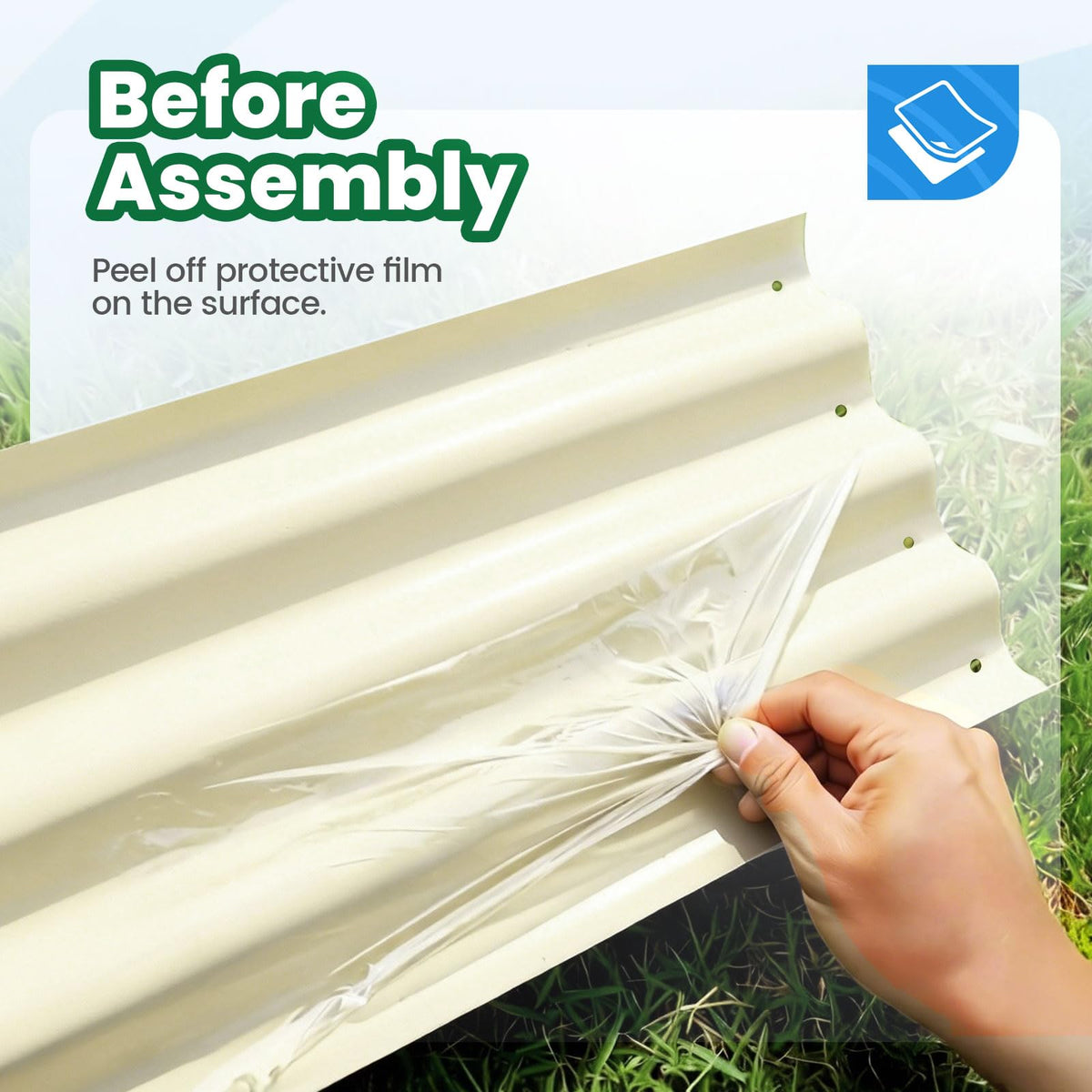 Quictent powder-coated steel bed offers weather resistance and durability