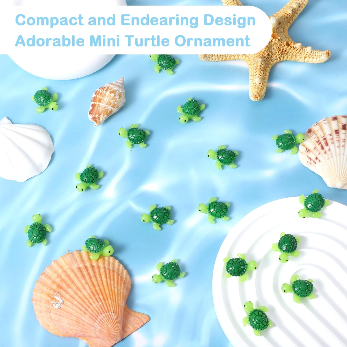 Quilax resin turtles for aquarium décor and kid-friendly displays.