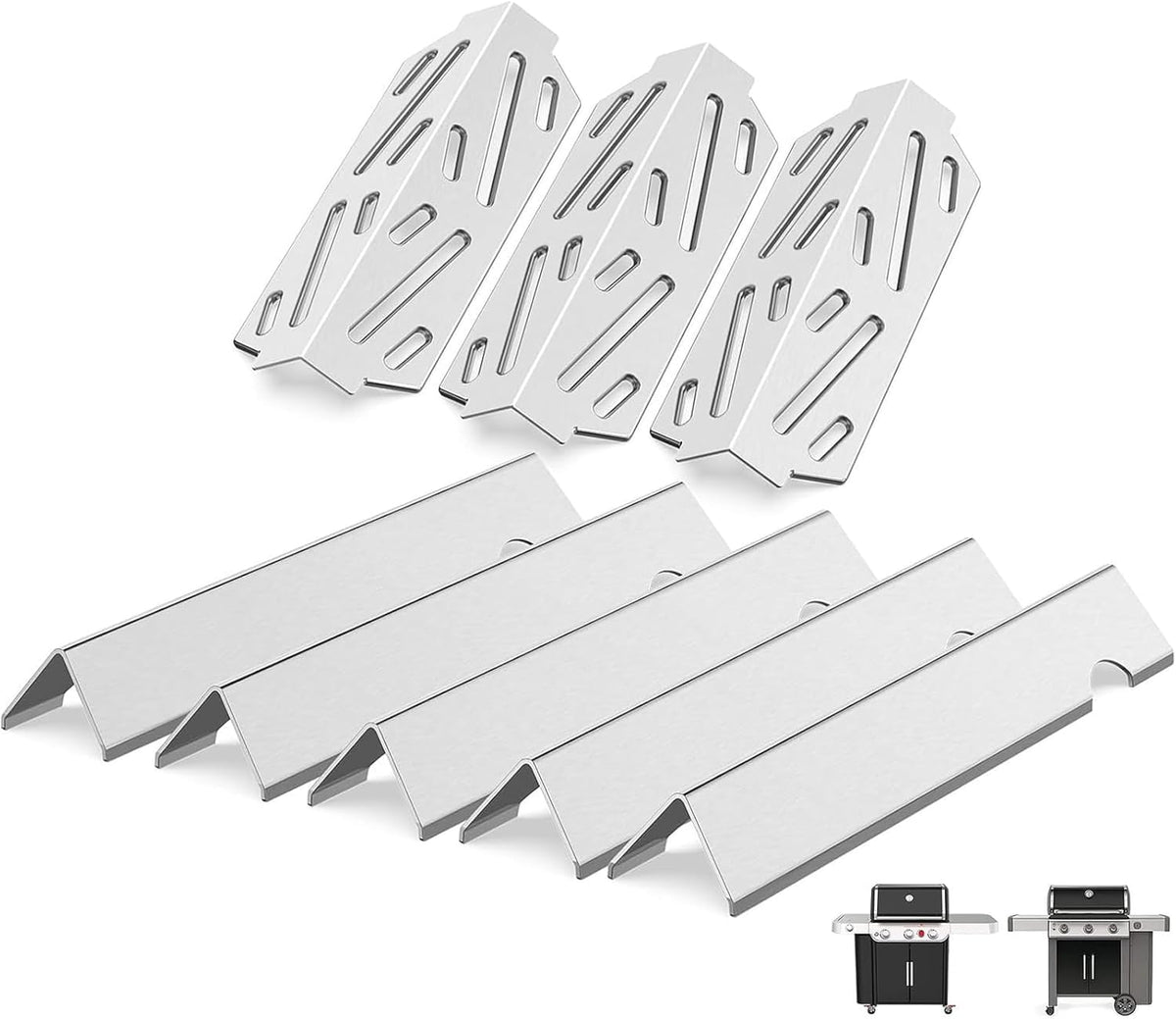 QuliMetal Genesis II flavorizer bars close-up showing durable stainless steel for even heating