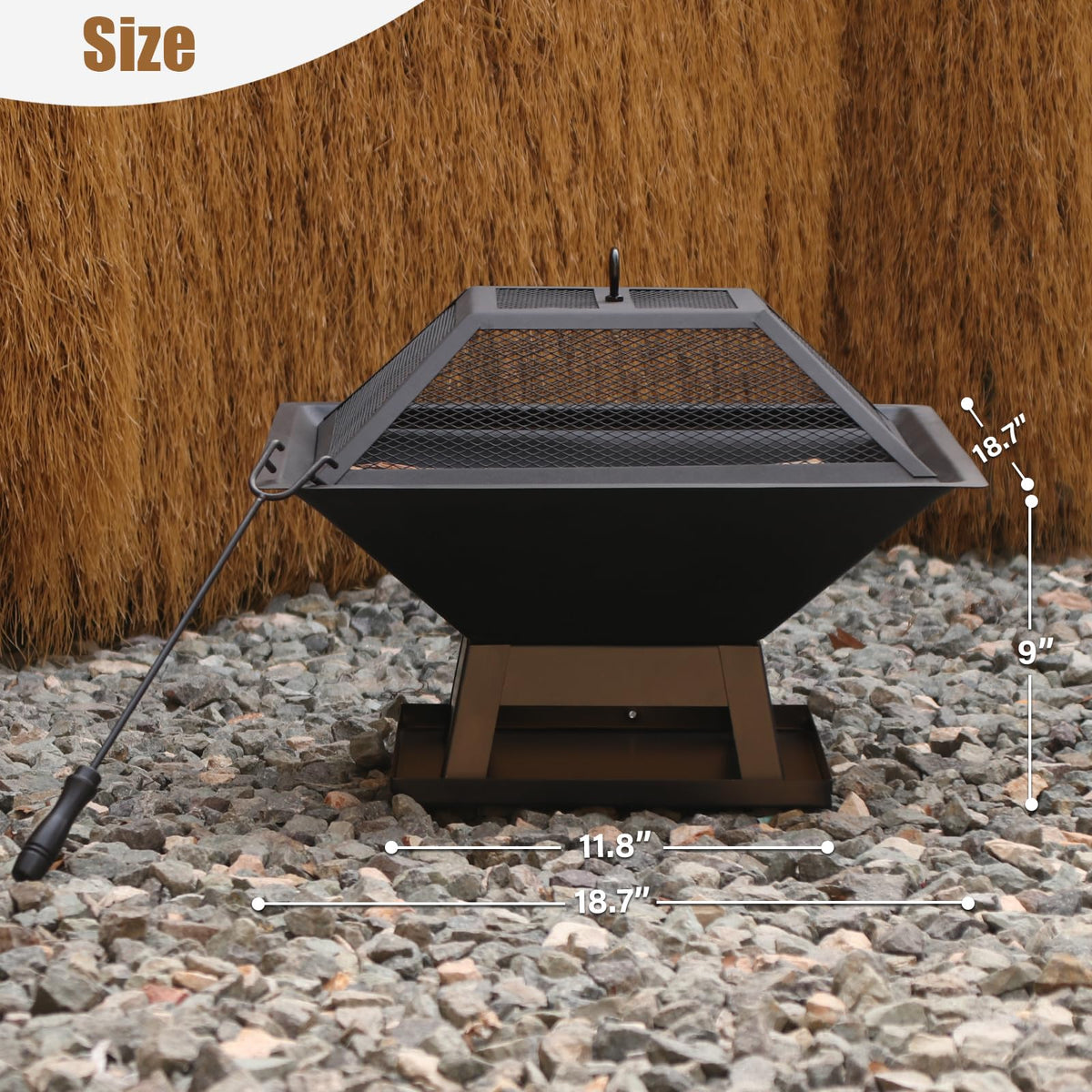 Quilushey two in one fire pit design for heating and casual cooking