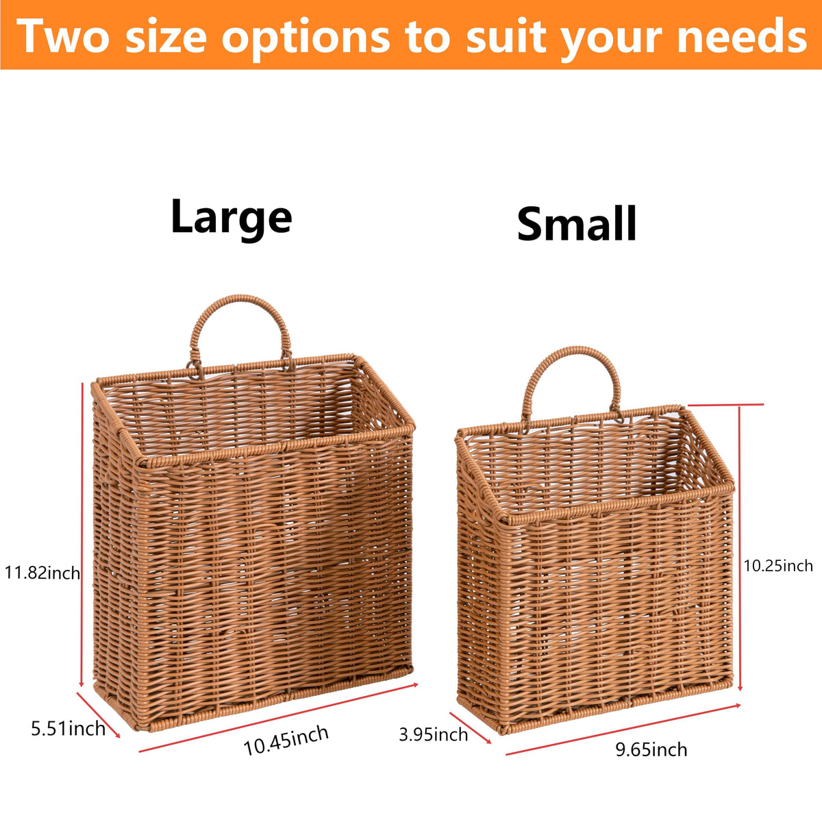 Quincry lightweight hanging basket with built-in handle for easy installation.