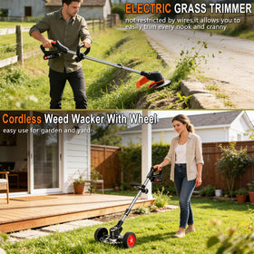 Quinitiles 21V weed wacker 0–90° head for precise edging