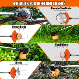 Quinitiles 21V weed wacker circular saw blade trimming small branches