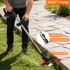 Quinitiles 21V weed wacker telescopic pole adjusts to height