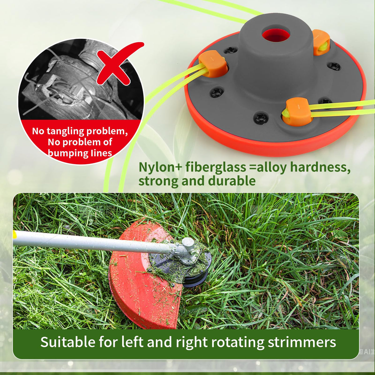 Quintillus H09 12pc 0.095-inch lines emphasize durable cutting performance.