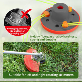 Quintillus H09 12pc 0.095-inch lines emphasize durable cutting performance.