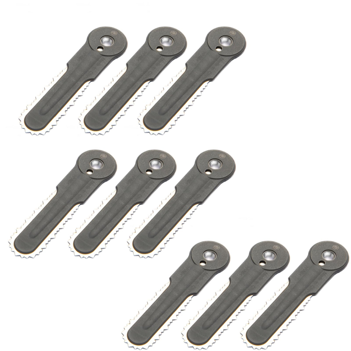 Quintillus H01 replacement blades for a bladed trimmer head provide cleaner cuts and safer operation
