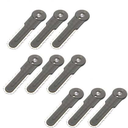 Quintillus H01 replacement blades for a bladed trimmer head provide cleaner cuts and safer operation