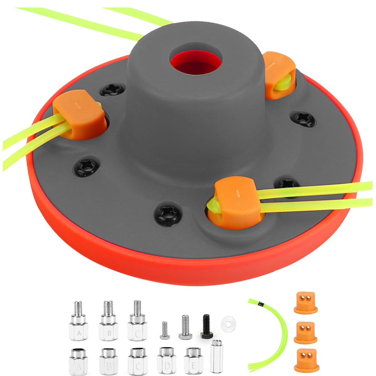 Quintillus H09 weed eater head assembly shown for quick setup and universal compatibility.