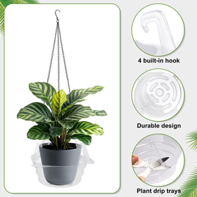 Quintriae BPA-free plastic tray highlights durability for indoor and outdoor use.