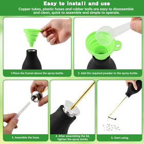 Quivorant diatomaceous earth duster steel balls ensure smooth operation