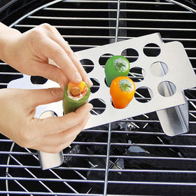 Quivorant grill rack designed for BBQ, smoker, and oven use.