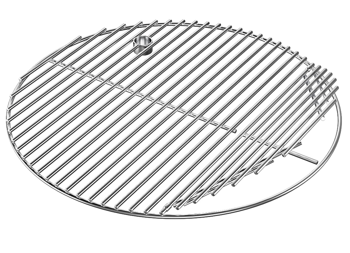 QuliMetal 19.5-inch round grate fits Akorn grills for even heat and precise searing.