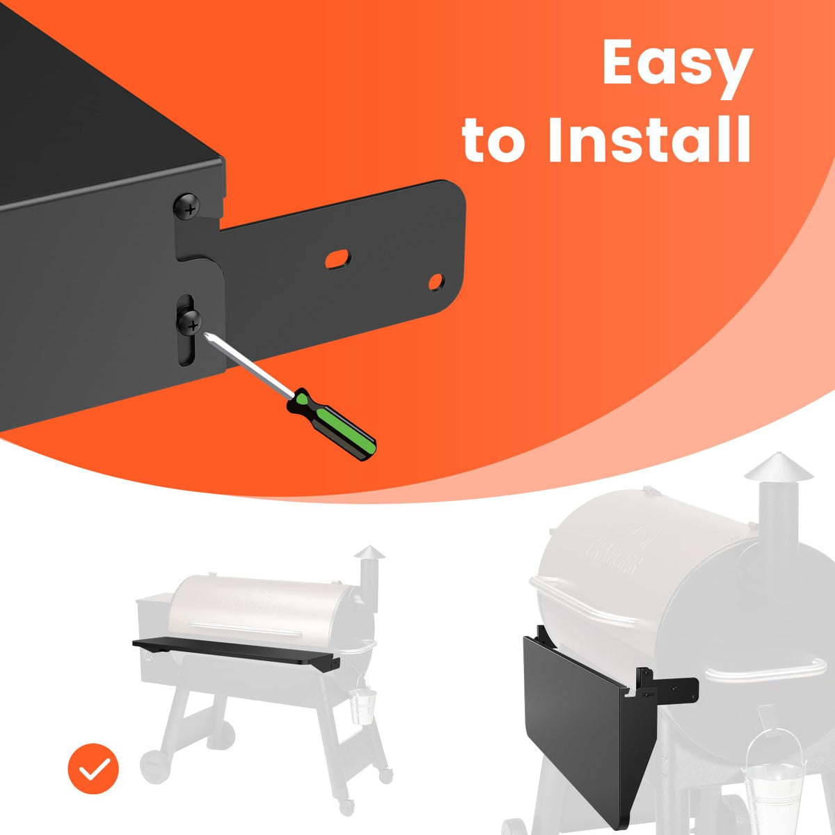 QuliMetal BAC363 folding shelf on Century 885 for convenient prep area