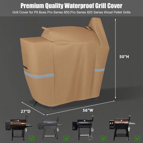 Close-up of 600D fabric on QuliMetal grill cover protecting from sun and rain.