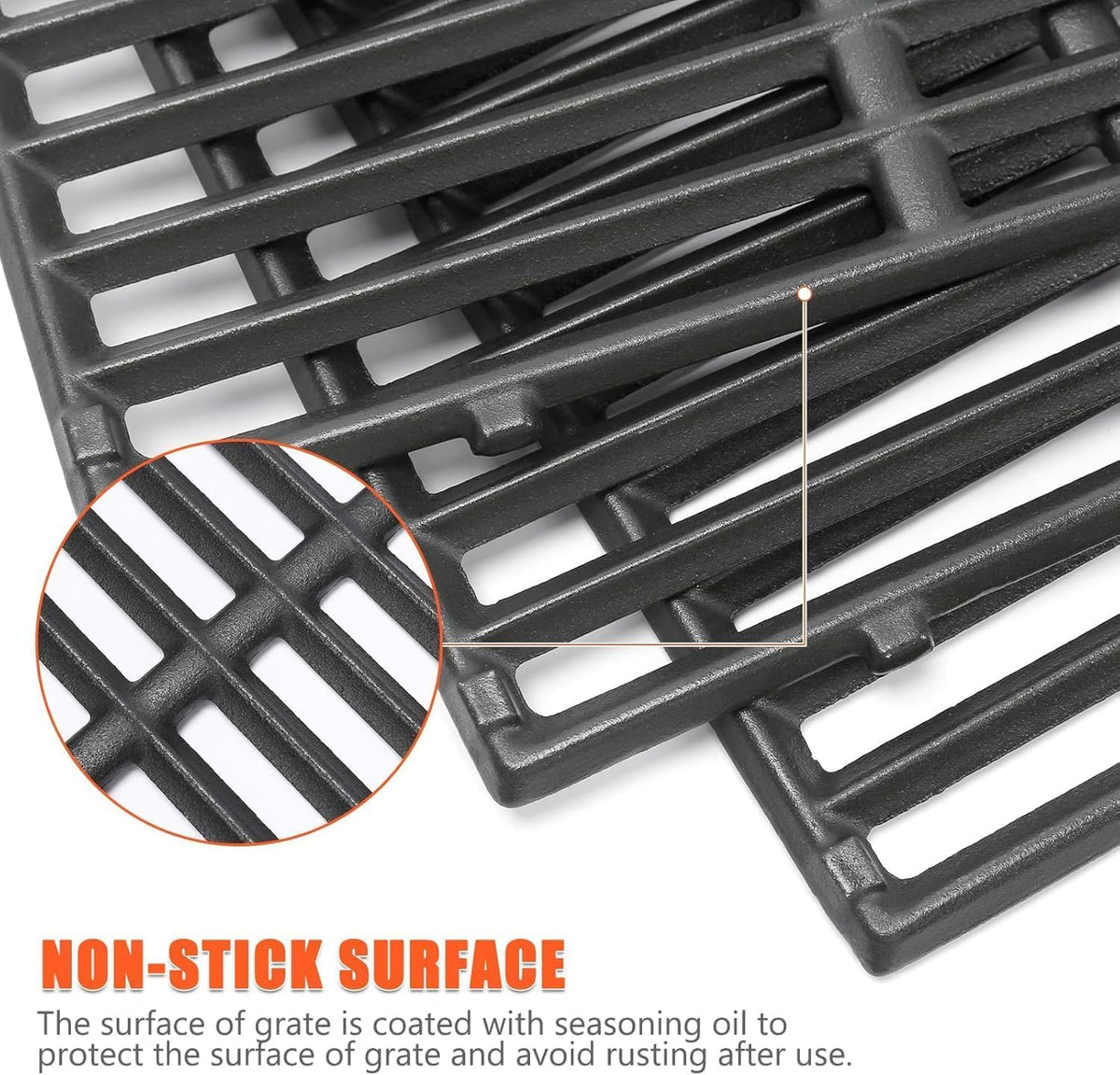 QuliMetal heavy-duty cast-iron grate for high-heat grilling and durability.