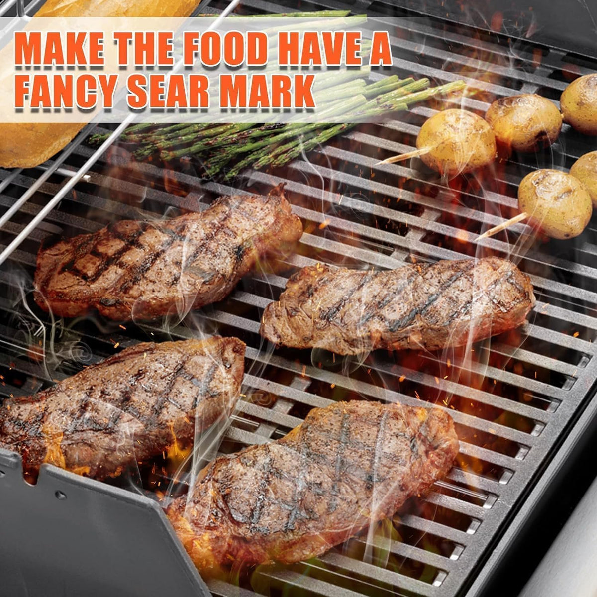 QuliMetal durable grill grate resists deformation during frequent high-heat use.