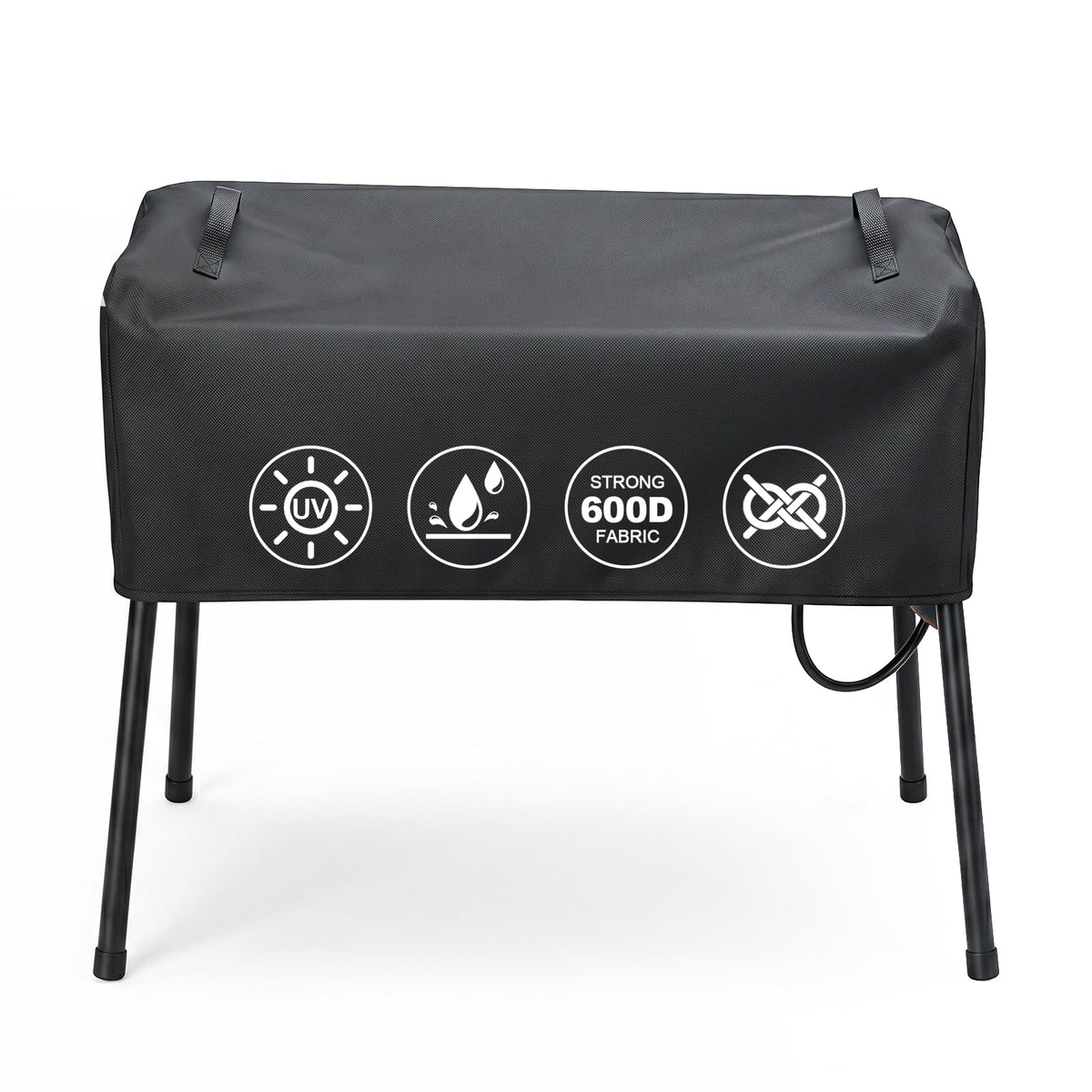 QuliMetal patio cover fit-stove shields Camp Chef stoves from rain