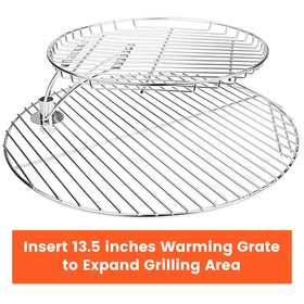 QuliMetal round grate for Pit Boss K24 supports consistent heating and reliable searing.