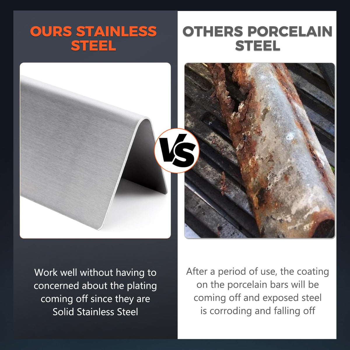 QuliMetal stainless steel bars resist rust and are easy to wipe clean.