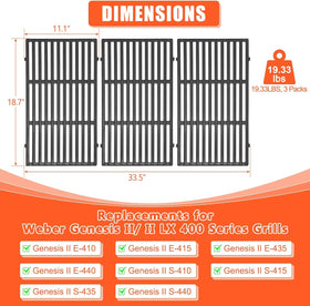 QuliMetal Weber grate compatible with 66089 and 66097 for easy upgrades.