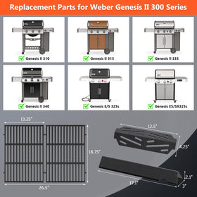 QuliMetal Genesis II flavorizer bars with Snow Point coating for durable high-heat flavor.